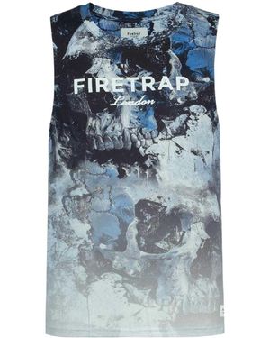 Firetrap Cloud Slim-Tanktop Voor (Marine) - Blauw