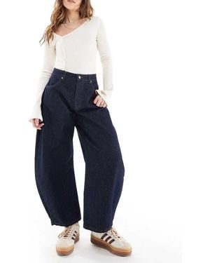 Miss Selfridge Barrel Leg Jean - Blue