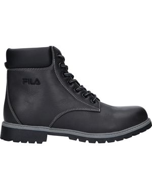 Fila Zwarte Enkelboots Voor Mannen