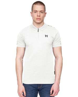 Henleys Tapehen Polo Shirt - White