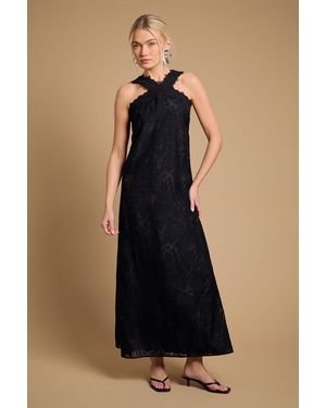 Oasis Halterneck Maxi Dress - Blue