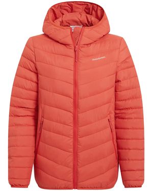 Craghoppers Ladies Compresslite Ix Insulated Hooded Jacket (Grenadine) - Red
