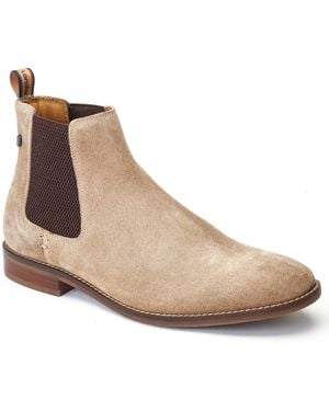 Base London Virgil Leather Sand Boots - Natural