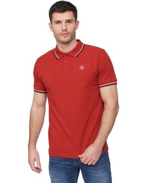 Duck and Cover Hendamore Polo Shirt Cotton - Red