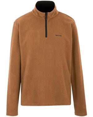 Regatta Great Outdoors Thompson Half Zip Fleece Top (Nut) - Brown