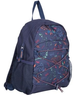 Mountain Warehouse 'Walklet' Patterned 6L Rucksack Adjustable Water Resistant Outdoor Backpack - Blue