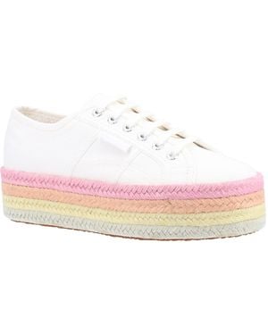 Superga 2790 Rope 100% Cotton /Candy Multicolour Trainers - White