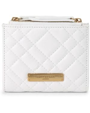 Kurt Geiger Leather Brixton Mini Purse Pl - White