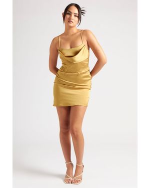 Urban Bliss Belle Corset Mini Dress - Yellow