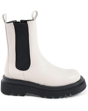 19V69 Italia by Versace Ankle Boot Synthetic Leather - Black