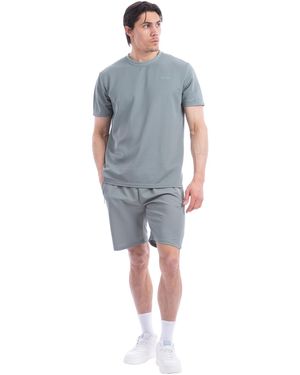 J.b.willis Summer Set Short Sleeve T-Shirt And Shorts 2-Piece - Blue