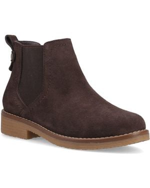Hush Puppies Maddy Suede Wide Fit Boots - Brown