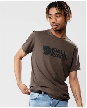 Fjallraven Logo T-Shirt - Brown