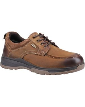 Hush Puppies Percy Leather Lace-Up Shoes - Brown