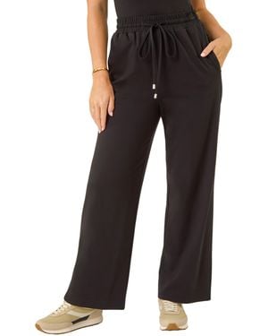 Roman Petite Drawstring Ponte Trouser - Black