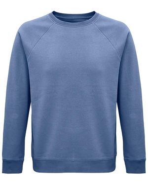 Sol's Adult Space Organic Raglan Sweatshirt - Blue