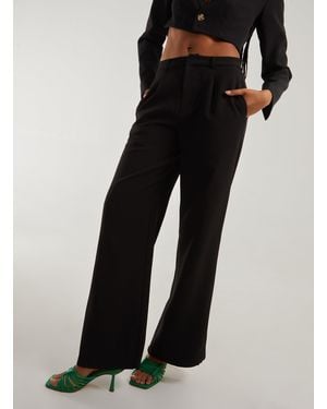 Pink Vanilla Wide Leg Trousers - Black