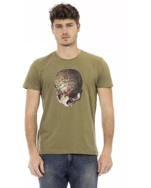 TRUSSARDI ACTION Cotton T-Shirt Material_Cotton - Green