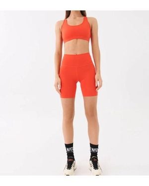 P.E Nation Pe Rudimental Bike Short - Red