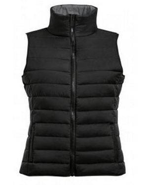 Sol's Ladies Wave Padded Water Repellent Bodywarmer/Gilet - Black