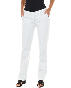 Met Long Chinese Style Trousers With Straight Hems 70Dbf0028-R123 - Blue