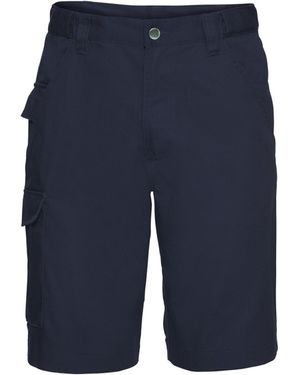 Russell Polycotton Twill Shorts (French) - Blue
