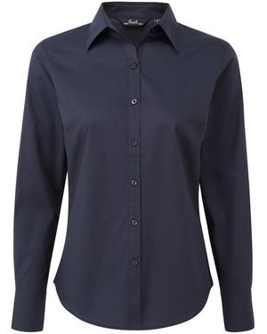 PREMIER Ladies Long-Sleeved Shirt - Blue