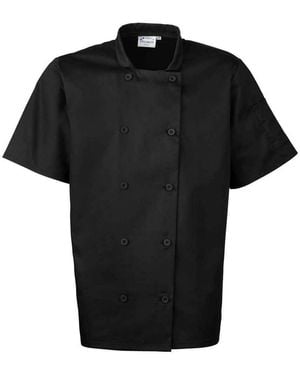 PREMIER Short-Sleeved Chef Jacket - Black