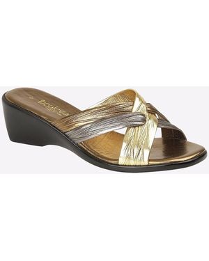 Boulevard X Over Mule Sandal - Brown