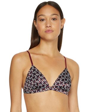 Tommy Hilfiger Uw0Uw03810 Monogram Triangle Bra - Blue