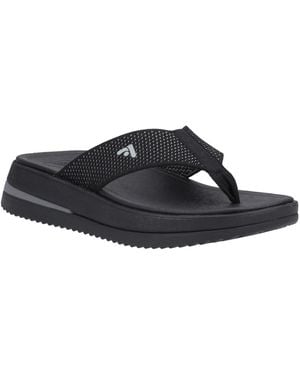 Fitflop Surff Tweekleurige Teenslippers (zwart)
