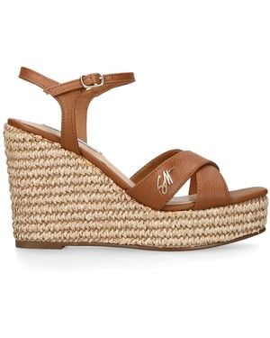 Steve Madden Leather Cylo Heels - Brown