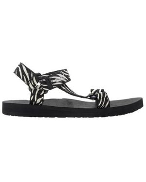 Regatta Ladies Zebra Print Sandals - Black
