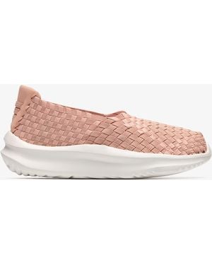 Clarks Solevana Weave Pale Peach Shoes - Pink