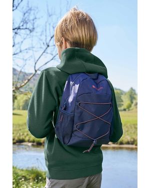 Mountain Warehouse 'Walklet' Rucksack With Two Drink Bottle Pockets Zipped Closure Casual Daypacks - Blue
