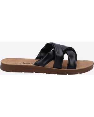 Divaz Zurich Vegan Summer Slider - Brown
