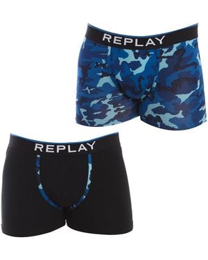 Replay Pack-2 Boxers I101195 - Blue