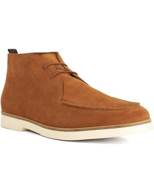 Dune Citron Suede Casual Boots - Brown