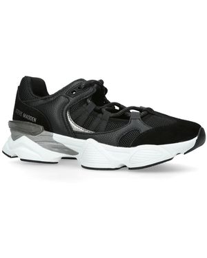 Steve Madden Suede Skybox Trainers - Black