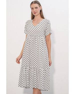 Bigdart Viscose Knit Dress - White