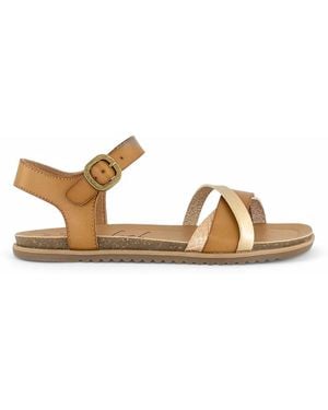 Blowfish Strappy Buckle Wedge Sandals - Black