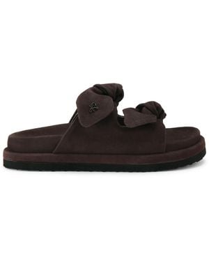 KG by Kurt Geiger Suede Reva Sandals - Black