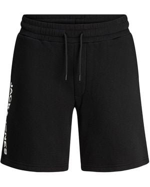 Jack & Jones Soft & Comfortable Cotton Sweat Shorts - Black