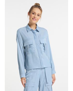 Dreimaster Blouse Dames Lichtblauw