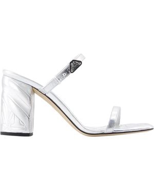 Alexander McQueen Seal Heeled Sandals - White