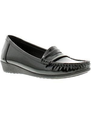 Ever So Soft Edith Ladies Wedge Shoes - Black