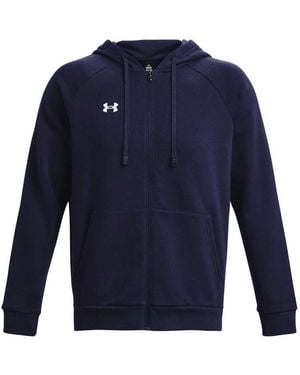 Under Armour Adult Rival Fleece Full Zip Hoodie (Midnight) - Blue