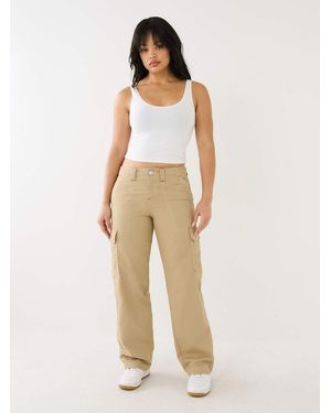 TRUE RELIGION Military Single Needle Cargo Pant - Natural