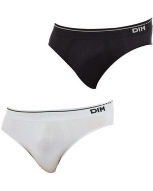 DIM Pack-2 Slips Unno Basic Seamless D05He Offers Good Mobility And Comfort - Black