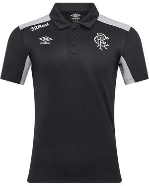 Umbro Presentation Rangers Fc Polo Shirt (Caviar/Microchip) - Black